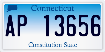 CT license plate AP13656