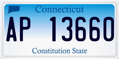 CT license plate AP13660