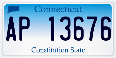 CT license plate AP13676