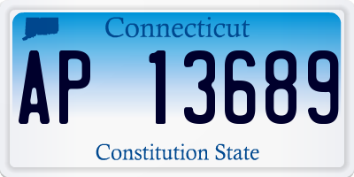 CT license plate AP13689