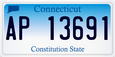 CT license plate AP13691