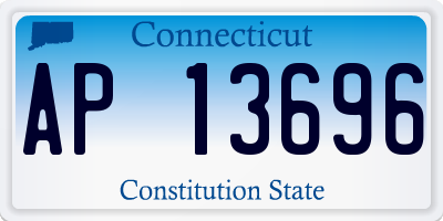 CT license plate AP13696