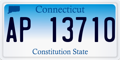 CT license plate AP13710