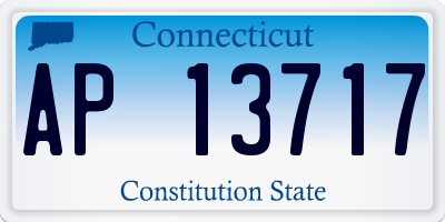 CT license plate AP13717