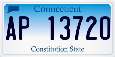 CT license plate AP13720