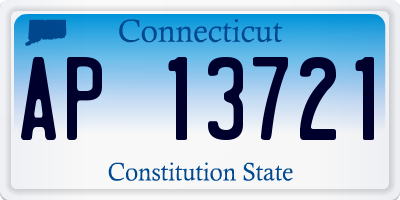 CT license plate AP13721