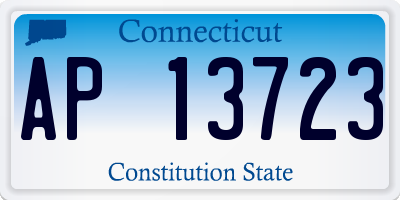 CT license plate AP13723