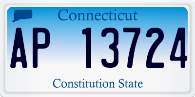CT license plate AP13724