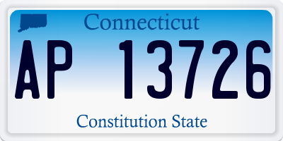 CT license plate AP13726