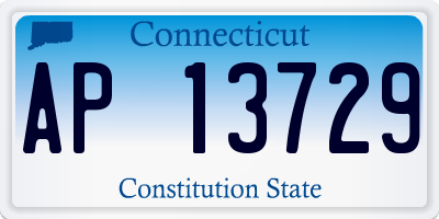 CT license plate AP13729