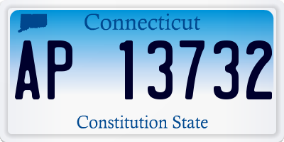 CT license plate AP13732