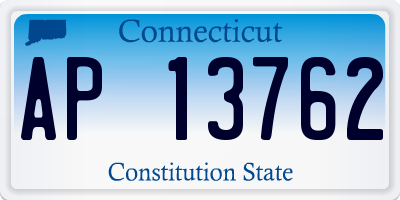 CT license plate AP13762