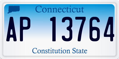 CT license plate AP13764