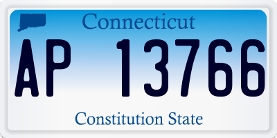 CT license plate AP13766