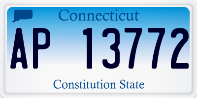 CT license plate AP13772