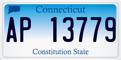 CT license plate AP13779