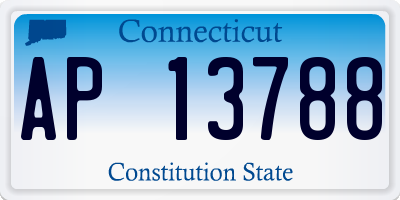 CT license plate AP13788