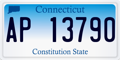 CT license plate AP13790