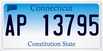 CT license plate AP13795