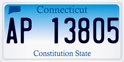 CT license plate AP13805