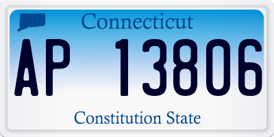 CT license plate AP13806