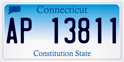 CT license plate AP13811