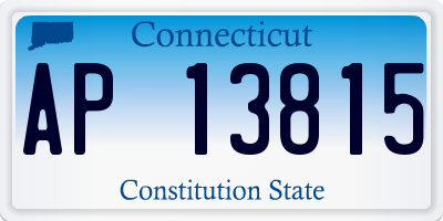 CT license plate AP13815