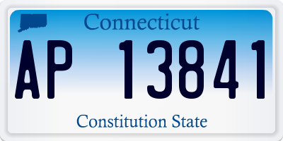 CT license plate AP13841