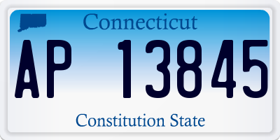 CT license plate AP13845