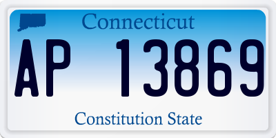 CT license plate AP13869