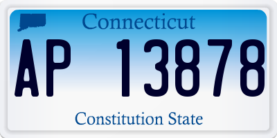 CT license plate AP13878