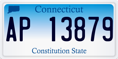 CT license plate AP13879