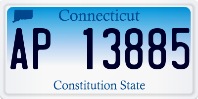 CT license plate AP13885