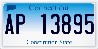 CT license plate AP13895