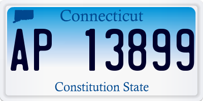 CT license plate AP13899