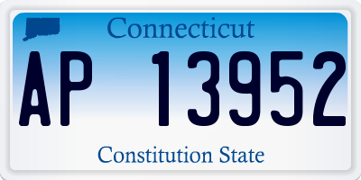 CT license plate AP13952