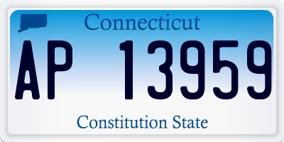 CT license plate AP13959