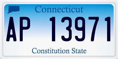 CT license plate AP13971
