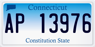 CT license plate AP13976