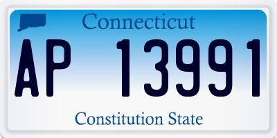 CT license plate AP13991