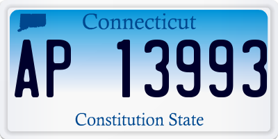 CT license plate AP13993