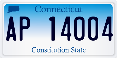 CT license plate AP14004