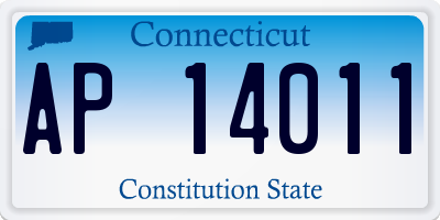 CT license plate AP14011