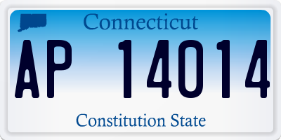 CT license plate AP14014