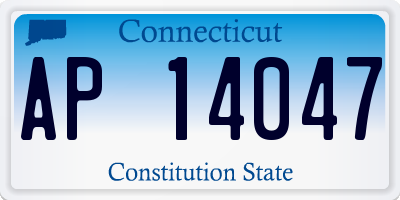 CT license plate AP14047