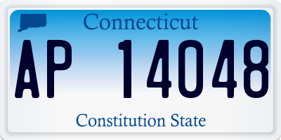 CT license plate AP14048