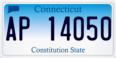 CT license plate AP14050