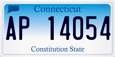 CT license plate AP14054