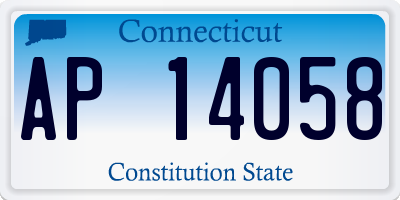 CT license plate AP14058