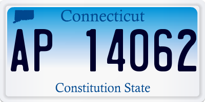 CT license plate AP14062